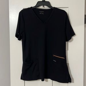 Jaanuu large scrub top black